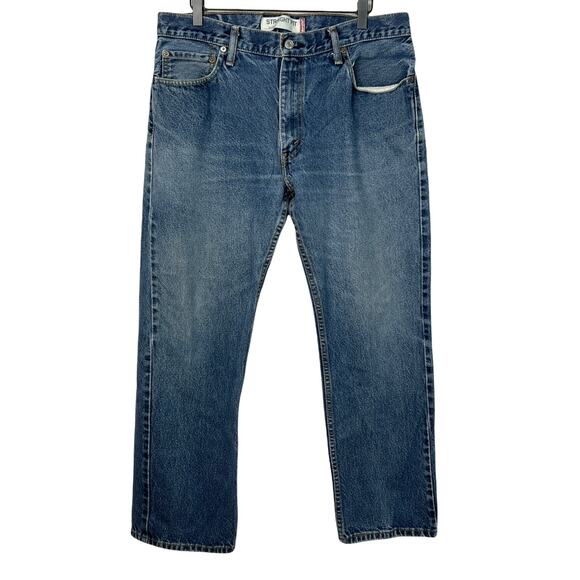 Levi’s 505 Regular Straight Fit Medium Stonewash Jeans Mens 34x30 - Picture 1 of 5